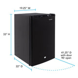 AVANTI  Avanti 4.4 cu. ft. Compact Refrigerator - Stainless Steel (AR4456SS)
