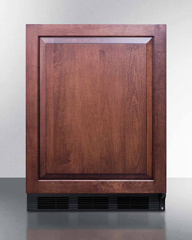SUMMIT  24" Wide Built-In All-Refrigerator, ADA Compliant (Panel Not Included) - Black (AR5BIF)