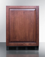 SUMMIT  24" Wide Built-In All-Refrigerator, ADA Compliant (Panel Not Included) - Black (AR5BIF)