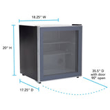 AVANTI  Avanti Beverage Center, 60 Can Capacity - Black Stainless Steel (ARBC17T2PG)