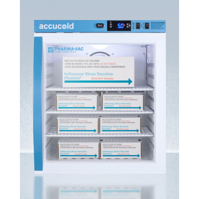 ACCUCOLD 1 Cu.Ft. Compact Vaccine Refrigerator - White (ARG1PV)