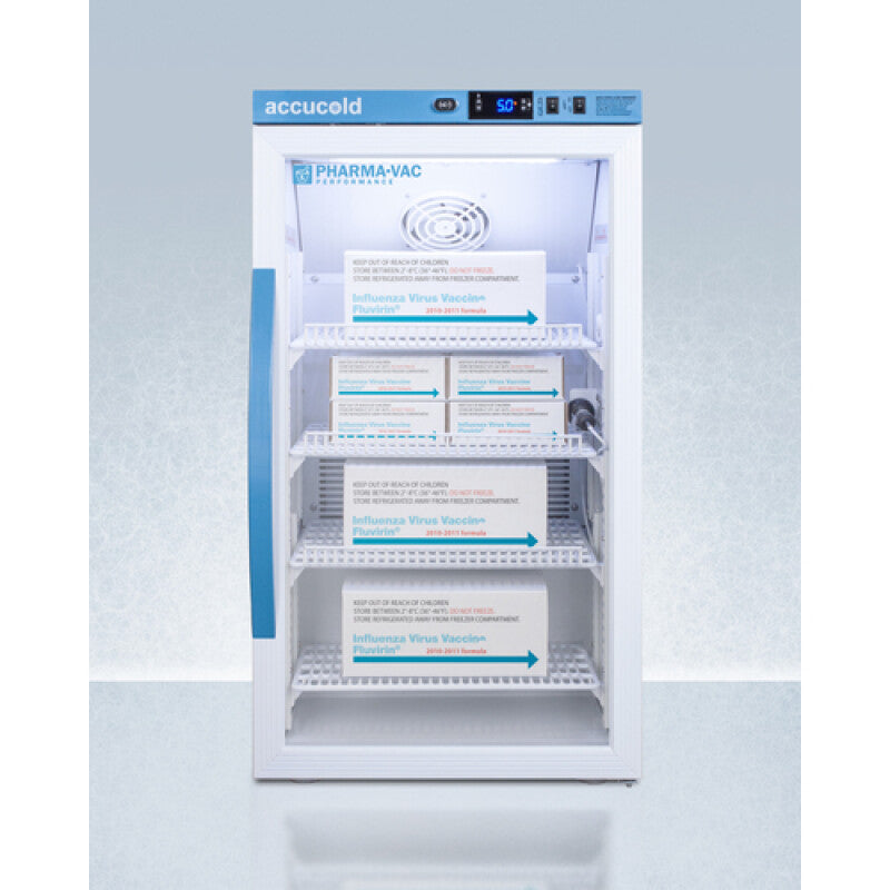 ACCUCOLD 3 Cu.Ft. Counter Height Vaccine Refrigerator - White (ARG3PV)