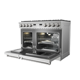 THOR KITCHEN  48 Inch Liquid Propane Range Contemporary Professional - Stainless Steel (ARG48LP)
