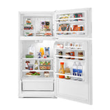 AMANA 28-Inch 28-inch Top-Freezer Refrigerator with Dairy Bin - White (ART104TFDW)
