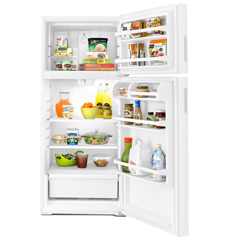AMANA 28-inch Top-Freezer Refrigerator with Dairy Bin -  (ART104TFDW)