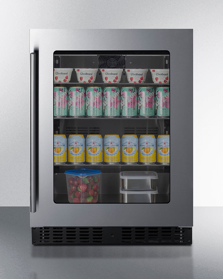 SUMMIT  24" Wide Built-In Beverage Center, ADA Compliant - Stainless Steel (ASDG2411)