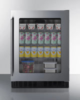 SUMMIT 24" Wide Built-In Beverage Center, ADA Compliant - Stainless Steel (ASDG2411)