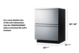 SUMMIT 24" Wide 2-Drawer All-Refrigerator, ADA Compliant - Stainless Steel (ASDR2414)