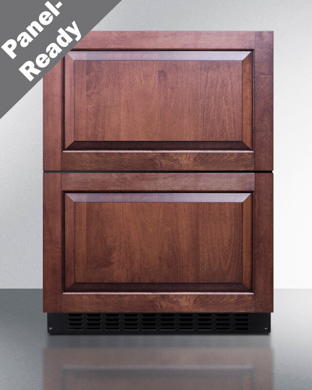 SUMMIT 24" Wide 2-Drawer All-Refrigerator, ADA Compliant - Stainless Steel (ASDR2414)