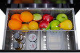 SUMMIT 24" Wide 2-Drawer All-Refrigerator, ADA Compliant - Stainless Steel (ASDR2414)