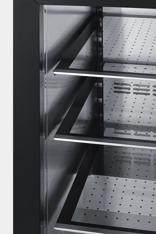 SUMMIT  15" Wide Built-In All-Refrigerator, ADA Compliant - Stainless Steel/Black (ASDS1523)