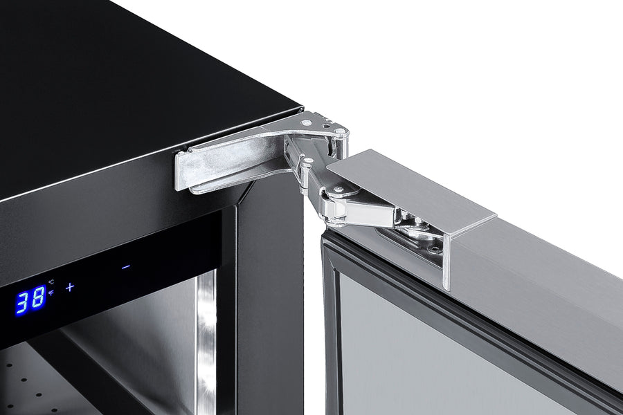 SUMMIT  15" Wide Built-In All-Refrigerator, ADA Compliant - Stainless Steel/Black (ASDS1523)