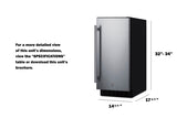SUMMIT 15" Wide Built-In All-Refrigerator, ADA Compliant - Other (ASDS1523)