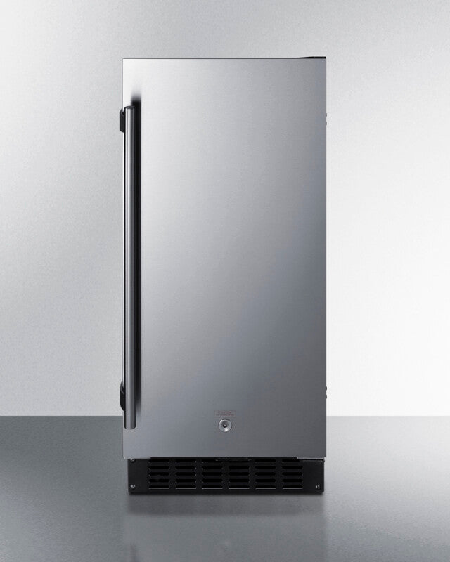 SUMMIT 15" Wide Built-In All-Refrigerator, ADA Compliant - Black (ASDS1523)