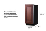SUMMIT 15" Wide Built-In All-Refrigerator, ADA Compliant - Panel Ready (ASDS1523IF)