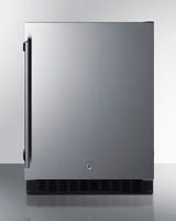 SUMMIT  24" Wide Built-In All-Refrigerator, ADA Compliant - Stainless Steel/Black (ASDS2413)