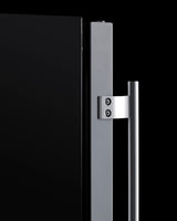 SUMMIT  24" Wide Built-In All-Refrigerator, ADA Compliant - Stainless Steel/Black (ASDS2413)