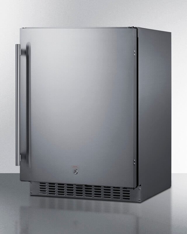 SUMMIT 24" Wide Built-In All-Refrigerator, ADA Compliant - Stainless Steel (ASDS2413CSS)