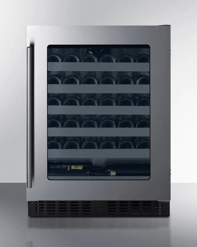 SUMMIT  24" Wide Built-In Wine Cellar, ADA Compliant - Black (ASDW2412)