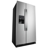 AMANA  36-inch Wide Side-by-Side Refrigerator with Dual Pad External Ice and Water Dispenser - 25 Cu. Ft. - Fingerprint-Resistant Stainless Finish (ASI2575GRS)