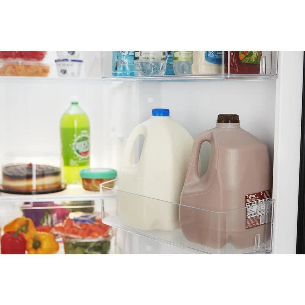 AMANA  36-inch Wide Side-by-Side Refrigerator with Dual Pad External Ice and Water Dispenser - 25 Cu. Ft. - Fingerprint-Resistant Stainless Finish (ASI2575GRS)