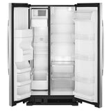AMANA  36-inch Wide Side-by-Side Refrigerator with Dual Pad External Ice and Water Dispenser - 25 Cu. Ft. - Fingerprint-Resistant Stainless Finish (ASI2575GRS)