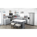 AMANA  36-inch Wide Side-by-Side Refrigerator with Dual Pad External Ice and Water Dispenser - 25 Cu. Ft. - Fingerprint-Resistant Stainless Finish (ASI2575GRS)