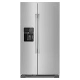 AMANA  36-inch Wide Side-by-Side Refrigerator with Dual Pad External Ice and Water Dispenser - 25 Cu. Ft. - Fingerprint-Resistant Stainless Finish (ASI2575GRS)