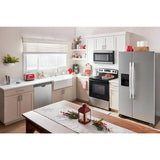 AMANA  36-inch Wide Side-by-Side Refrigerator with Dual Pad External Ice and Water Dispenser - 25 Cu. Ft. - Fingerprint-Resistant Stainless Finish (ASI2575GRS)