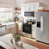 AMANA  36-inch Wide Side-by-Side Refrigerator with Dual Pad External Ice and Water Dispenser - 25 Cu. Ft. - Fingerprint-Resistant Stainless Finish (ASI2575GRS)