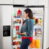 AMANA  36-inch Wide Side-by-Side Refrigerator with Dual Pad External Ice and Water Dispenser - 25 Cu. Ft. - Fingerprint-Resistant Stainless Finish (ASI2575GRS)