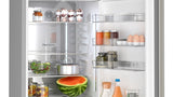 BOSCH 500 Series Freestanding Bottom Freezer Refrigerator 24'' Easy clean - Stainless steel (with anti-fingerprint) (B24CB50ESS)