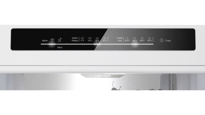 BOSCH 500 Series Freestanding Bottom Freezer Refrigerator 24'' Easy clean - Stainless steel (with anti-fingerprint) (B24CB50ESS)