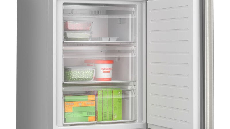 BOSCH 500 Series Freestanding Bottom Freezer Refrigerator 24'' Easy clean - Stainless steel (with anti-fingerprint) (B24CB50ESS)
