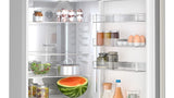 BOSCH 800 Series Freestanding Bottom Freezer Refrigerator 24'' Easy clean - Stainless steel (with anti-fingerprint) (B24CB80ESS)