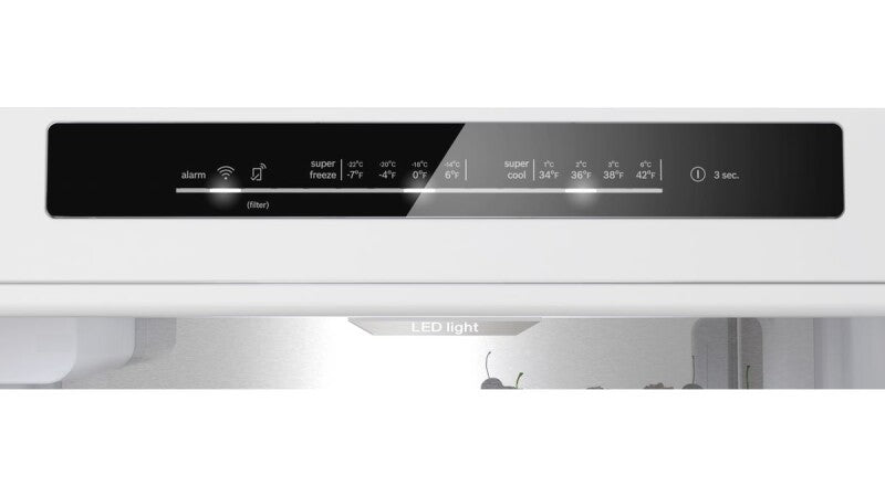 BOSCH 800 Series Freestanding Bottom Freezer Refrigerator 24'' Easy clean - Stainless steel (with anti-fingerprint) (B24CB80ESS)