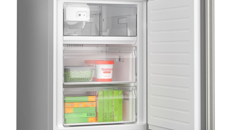 BOSCH 800 Series Freestanding Bottom Freezer Refrigerator 24'' Easy clean - Stainless steel (with anti-fingerprint) (B24CB80ESS)