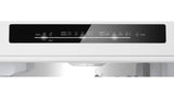 BOSCH 800 Series Free-standing fridge-freezer with freezer at bottom, glass door 24'' - White (B24CB80ESW)