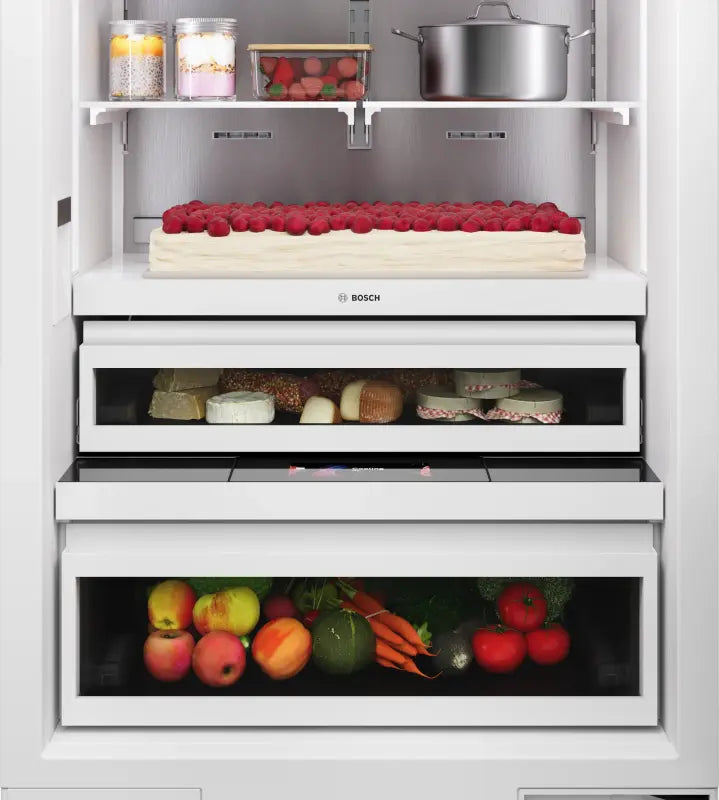 BOSCH  Benchmark™ Built-in Bottom Freezer Refrigerator 30'' Softclose® Flat Hinge - Not Applicable (B30BB130SS)