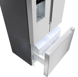 BOSCH 100 Series French Door Bottom Mount Refrigerator 36'' Stainless steel - Stainless steel (with anti-fingerprint) (B36CD10ENS)