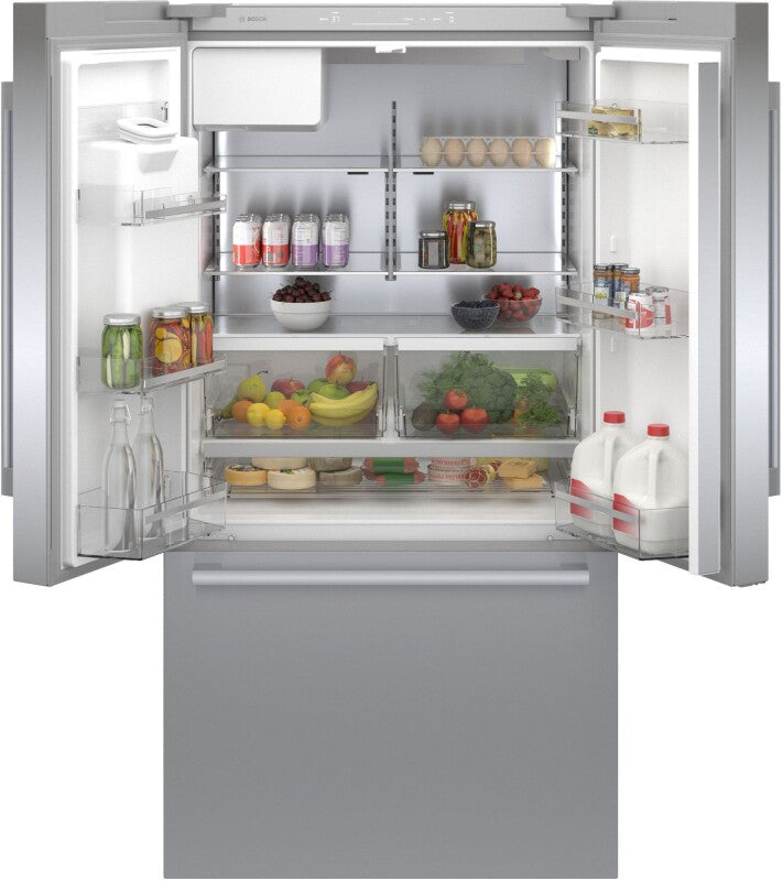 BOSCH 500 Series French Door Bottom Mount Refrigerator 36'' Easy clean -  (B36CD50SNS)
