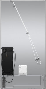 BOSCH 500 Series French Door Bottom Mount Refrigerator 36'' Easy clean - Stainless steel (with anti-fingerprint) (B36CD50SNS)