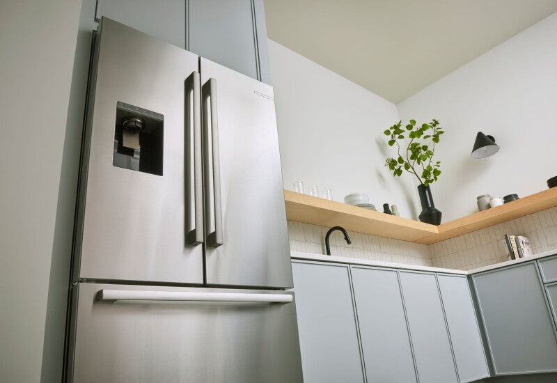 BOSCH 500 Series French Door Bottom Mount Refrigerator 36'' Easy clean - Stainless steel (with anti-fingerprint) (B36CD50SNS)