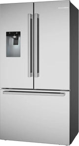 BOSCH  500 Series French Door Bottom Mount Refrigerator 36'' Brushed steel - Stainless Steel (B36CD52SNS)