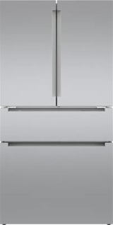 BOSCH 800 Series French Door Bottom Mount Refrigerator  36'' Easy clean stainless steel B36CL80ENS - Stainless steel (with anti-fingerprint) (B36CL80ENS)