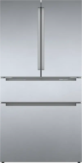 BOSCH 800 Series French Door Bottom Mount Refrigerator  36'' Easy clean stainless steel B36CL80ENS - Stainless steel (with anti-fingerprint) (B36CL80ENS)
