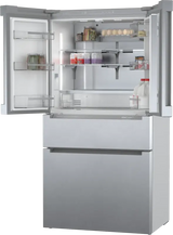 BOSCH 800 Series French Door Bottom Mount Refrigerator  36'' Easy clean stainless steel B36CL80ENS - Stainless steel (with anti-fingerprint) (B36CL80ENS)