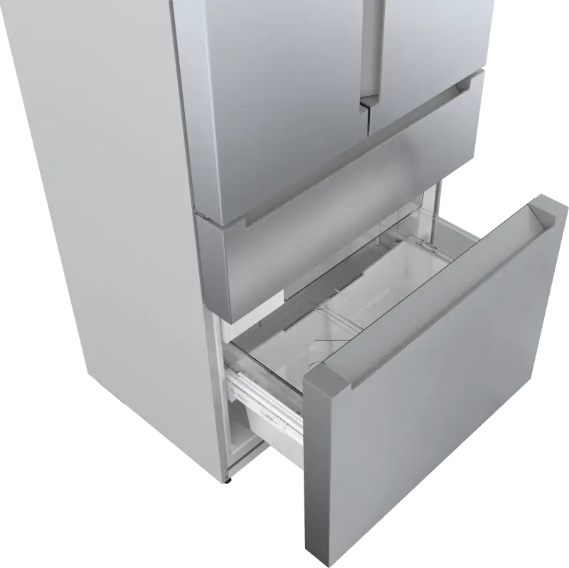 BOSCH 800 Series French Door Bottom Mount Refrigerator  36'' Easy clean stainless steel B36CL80ENS - Stainless steel (with anti-fingerprint) (B36CL80ENS)