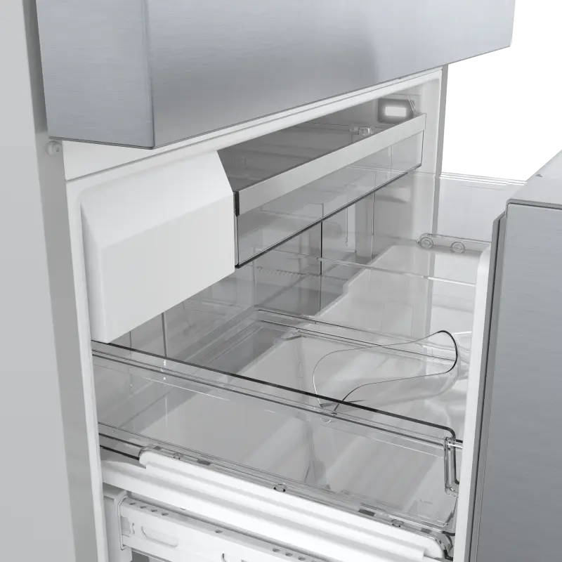 BOSCH 800 Series French Door Bottom Mount Refrigerator  36'' Easy clean stainless steel B36CL80ENS - Stainless steel (with anti-fingerprint) (B36CL80ENS)