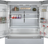 BOSCH 800 Series French Door Bottom Mount Refrigerator  36'' Easy clean stainless steel B36CL80ENS - Stainless steel (with anti-fingerprint) (B36CL80ENS)